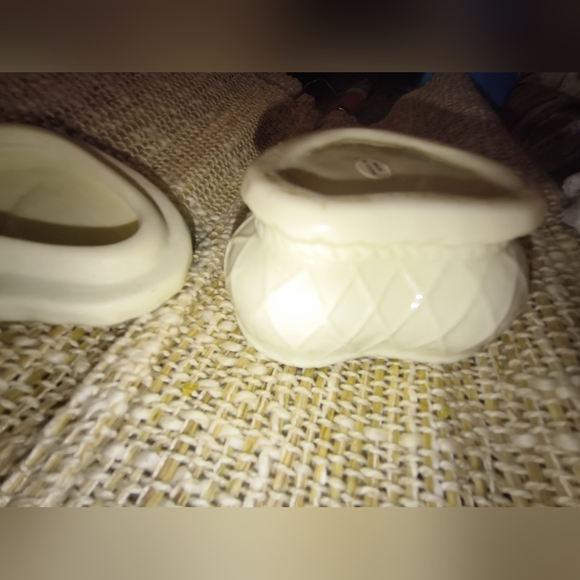 Vintage butterfly Ceramic heart shape jewelry trinket holder - Picture 4 of 11